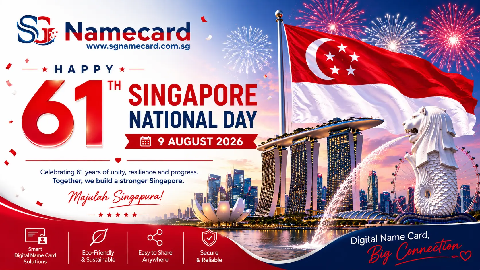 SG Namecard - Happy 61th Singapore National Day