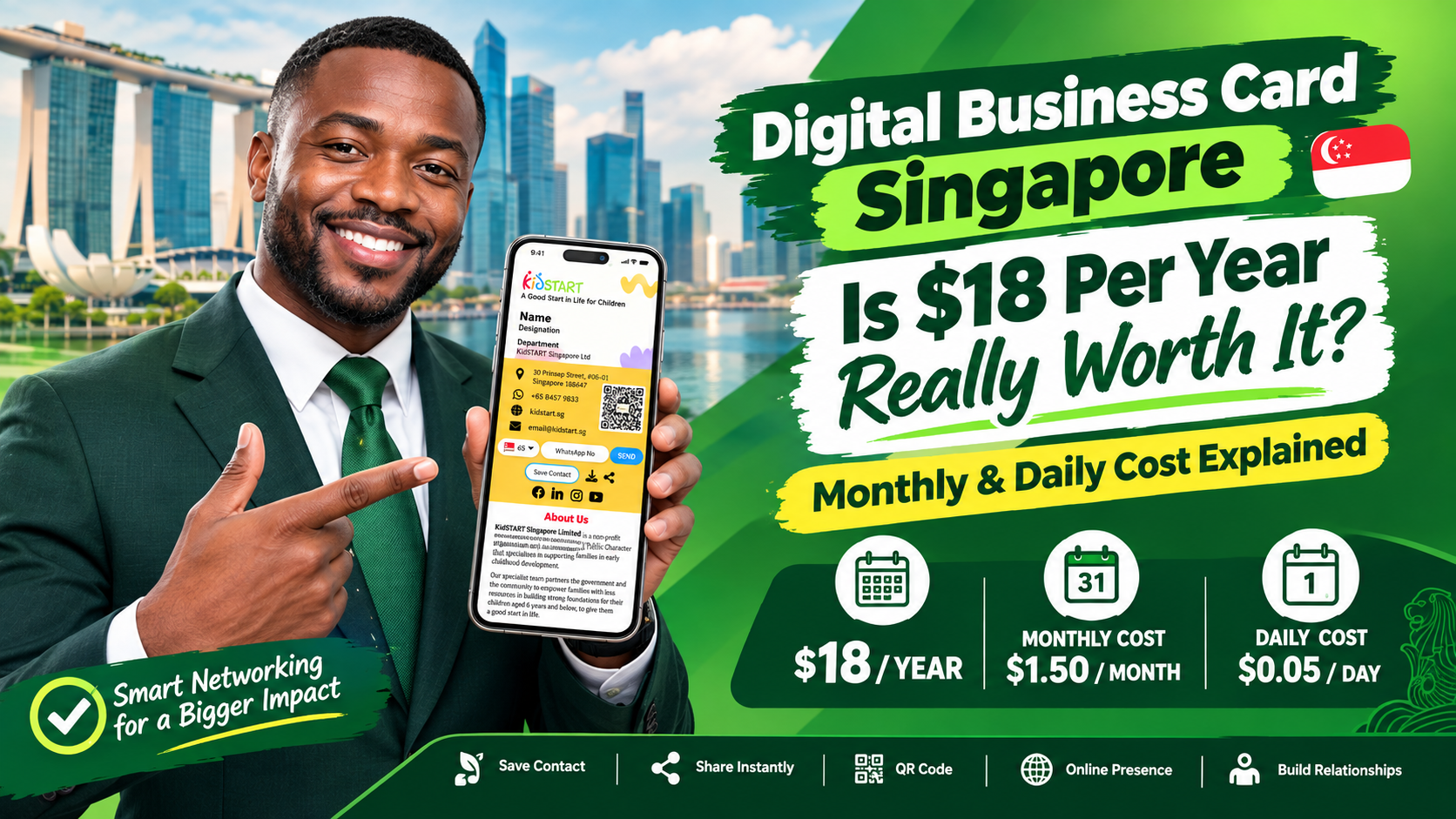 Digital Business Card Singapore: Is $18 Per Year Really Worth It?