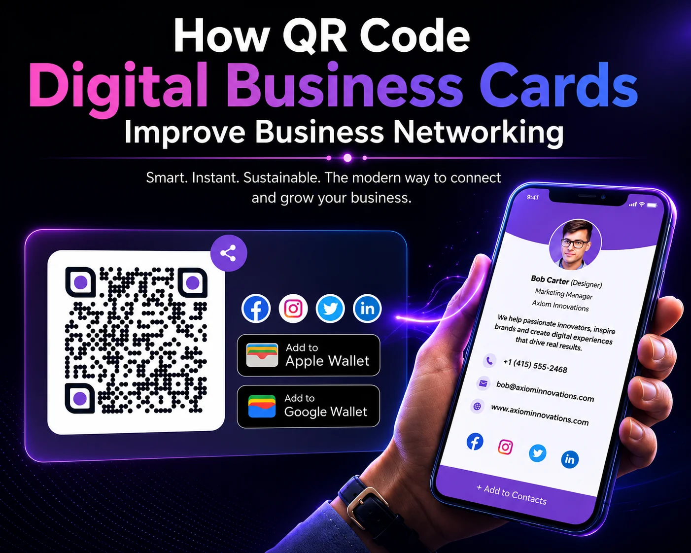 How QR Code Digital Business Cards Improve Business Networking