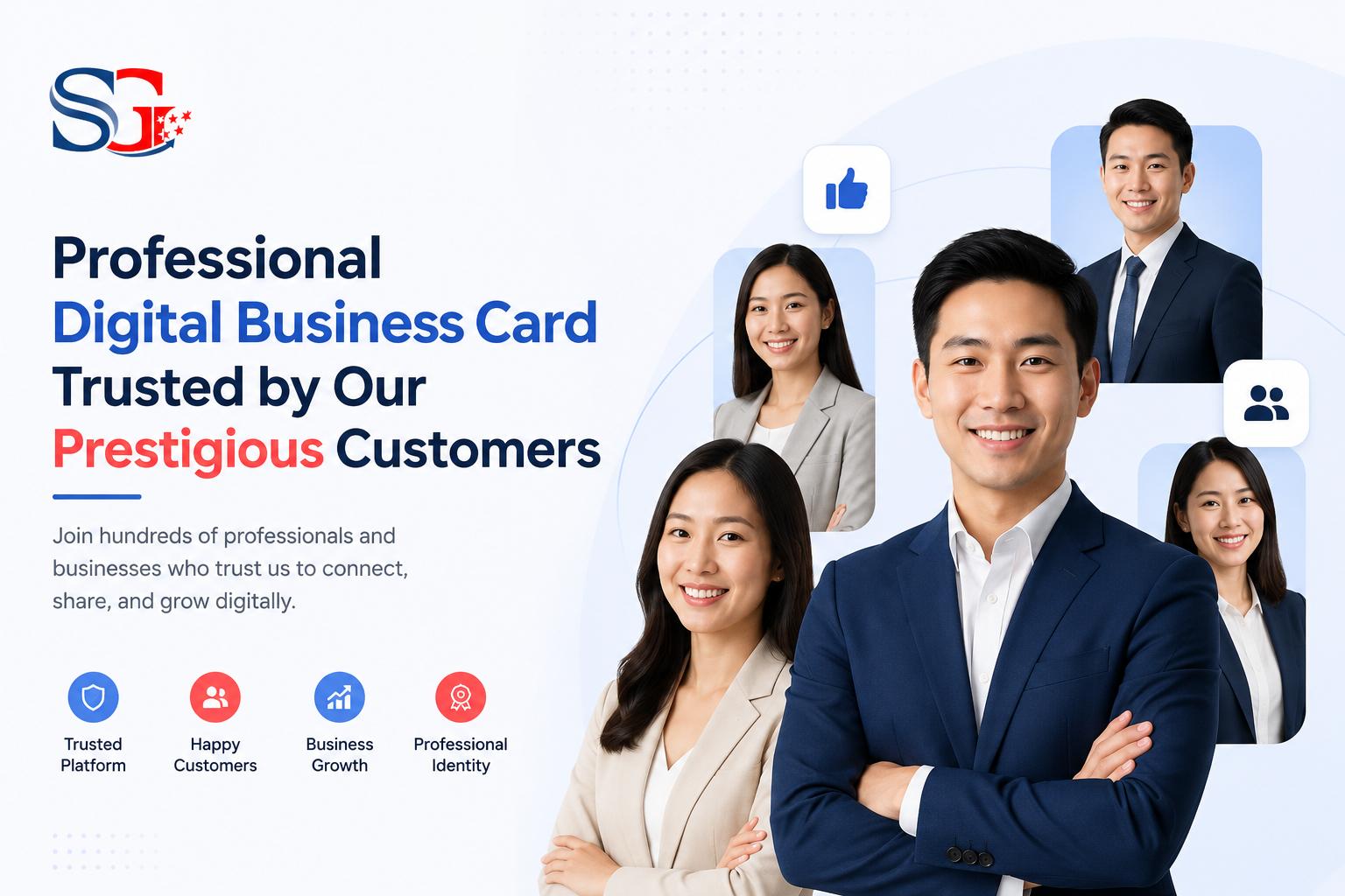 Professional Digital Business Card Trusted by Our Prestigious Customers